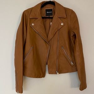 Madewell Washed Leather Jacket NWT